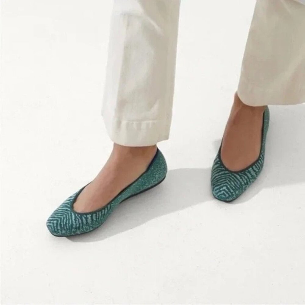 Rothy's The Square in Mirage Metallic Size 9